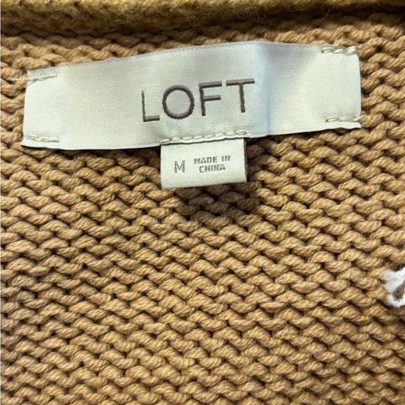 Loft Polka Dot Sweater Neutral Size Medium EUC - Picture 6 of 9